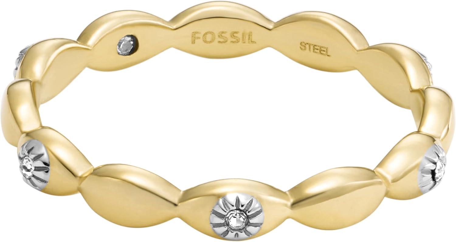imageFossil Womens Plated Stainless Steel RingGold Sutton