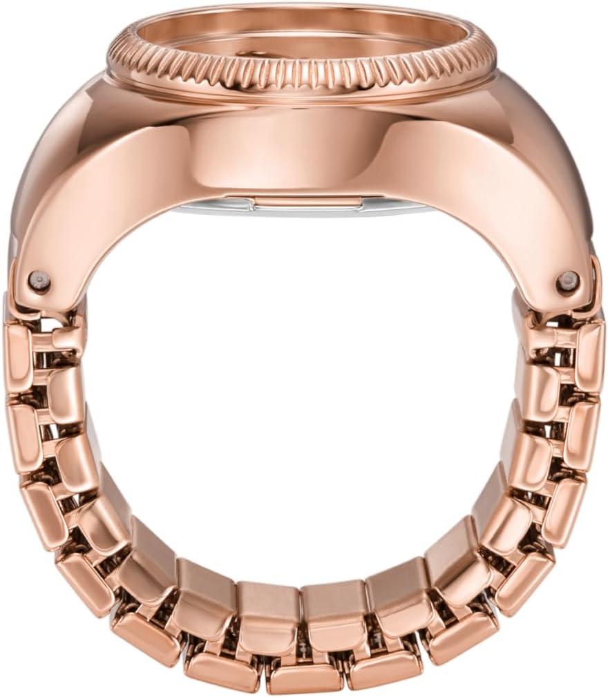 imageFossil Womens Quartz Stainless Steel TwoHand Watch RingRose Gold