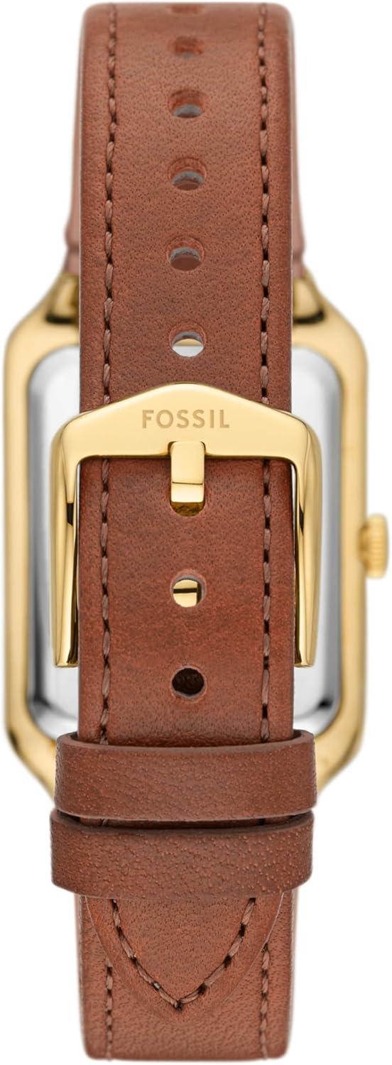 imageFossil Womens Raquel Quartz Stainless Steel ThreeHand WatchBrown LeatherGold