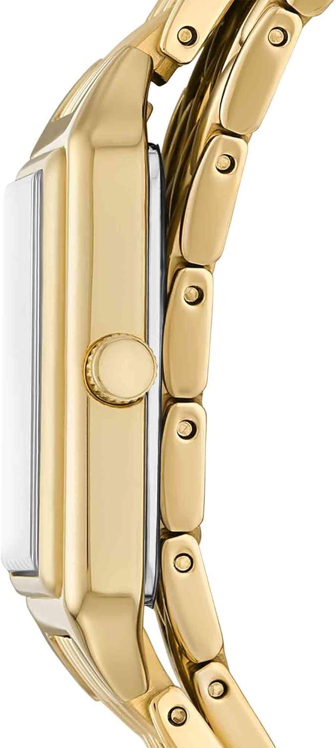 imageFossil Womens Raquel Quartz Stainless Steel ThreeHand WatchGold Double Wrap