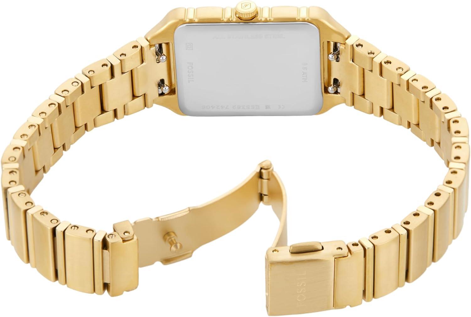 imageFossil Womens Raquel Quartz Stainless Steel ThreeHand WatchGold Tonal