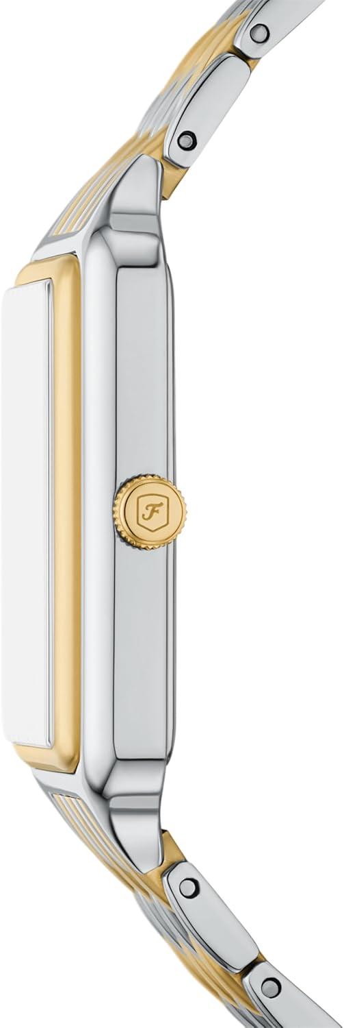 imageFossil Womens Raquel Quartz Stainless Steel ThreeHand WatchGoldSilver Moonphase