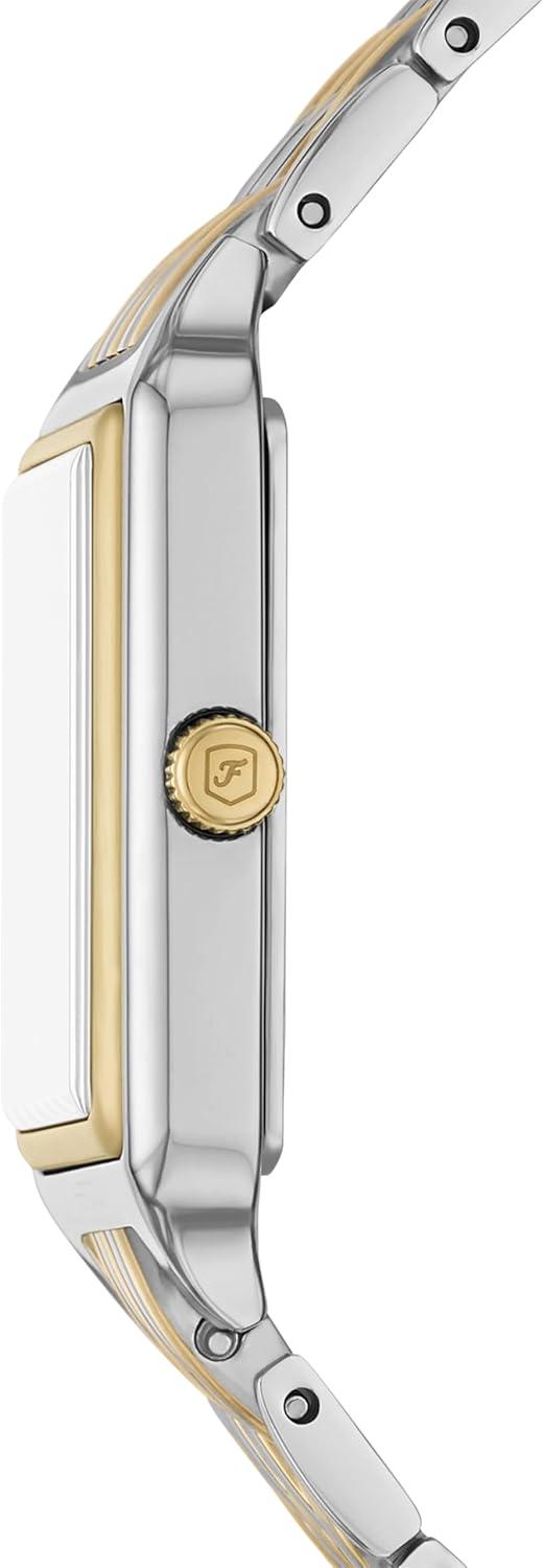 imageFossil Womens Raquel Quartz Stainless Steel ThreeHand WatchGoldSilverGray Gift Set