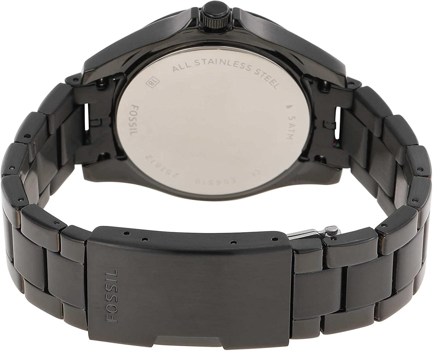 imageFossil Womens Riley Stainless Steel Multifunction WatchBlack