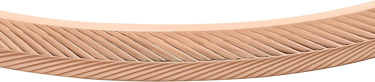 imageFossil Womens Rose GoldTone Stainless Steel Chain or Beaded Bracelet for WomenHarlow Rose Gold Linear Bangle