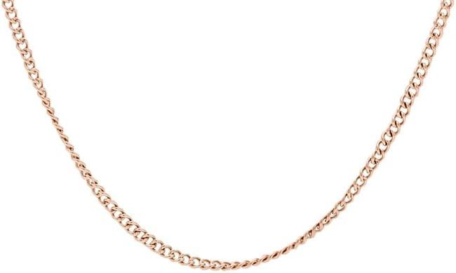 imageFossil Womens Rose GoldTone Stainless Steel Pendant Chain Necklace for Women18 Rose Gold Charm Necklace Starter