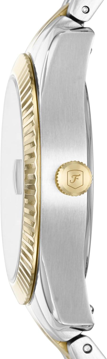 imageFossil Womens Scarlette Mini Quartz Stainless Steel ThreeHand Watch Color GoldSilver Model ES4949
