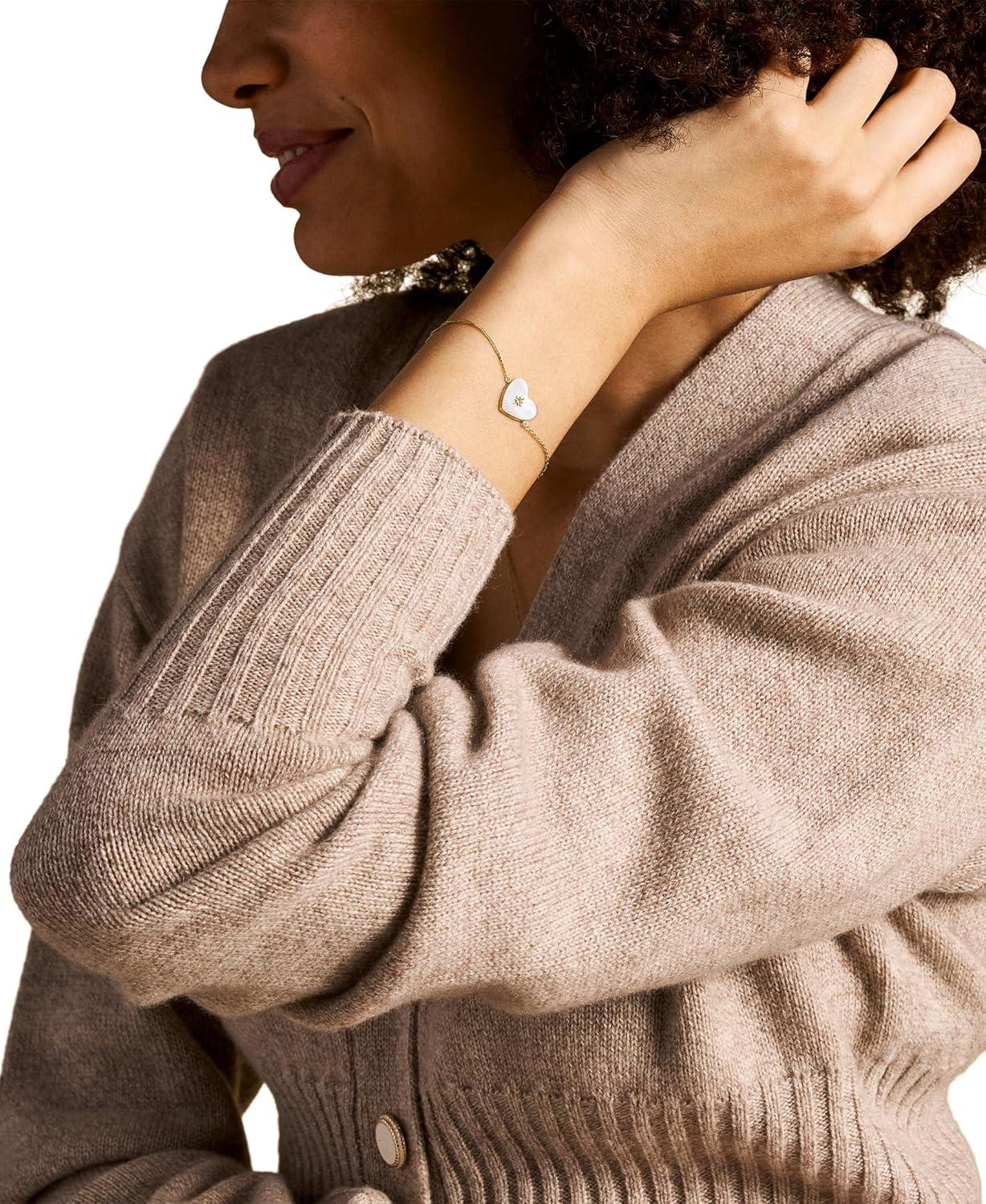 imageFossil Womens Stainless Steel Chain BraceletMOP Heart