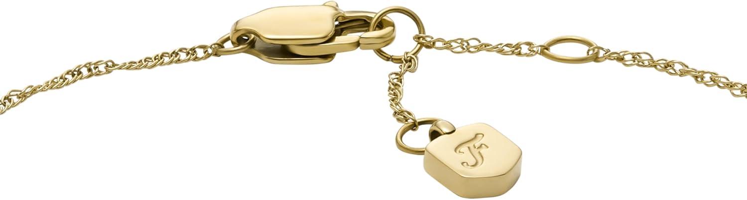 imageFossil Womens Stainless Steel Chain BraceletMOP Heart