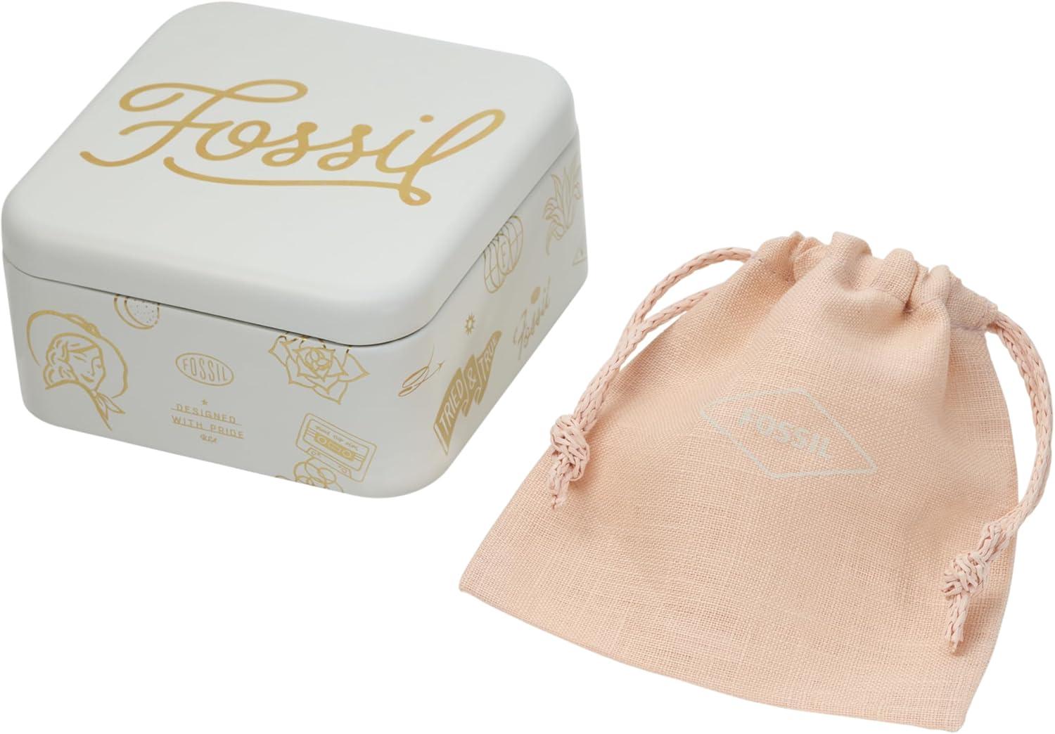 imageFossil Womens Stainless Steel Chain BraceletMOP Heart