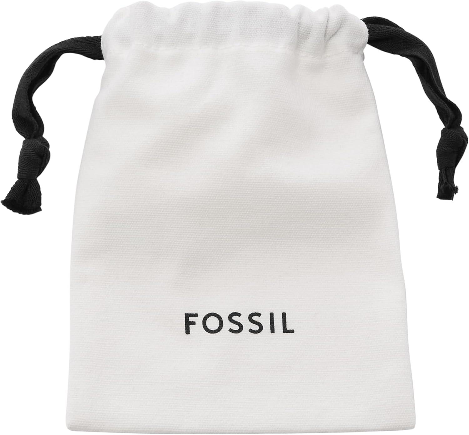 imageFossil Womens Stainless Steel Chain BraceletSadie TwoTone Station Heart