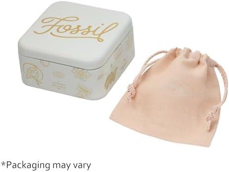 imageFossil Womens Stainless Steel DangleDrop or Hoop Earrings for WomenRose Gold Linear Hoop