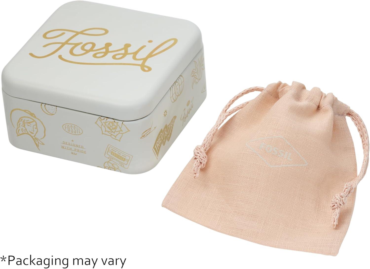 imageFossil Womens Stainless Steel DangleDrop or Hoop Earrings for WomenRose Gold Mosaic