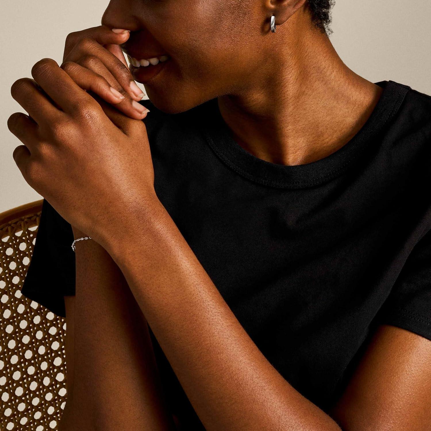 imageFossil Womens Stainless Steel DangleDrop or Hoop Earrings for WomenSilver Harlow Huggie Hoop