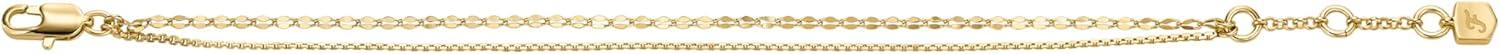 imageFossil Womens Stainless Steel GoldTone Bangle BraceletGold Chain Bracelet Set