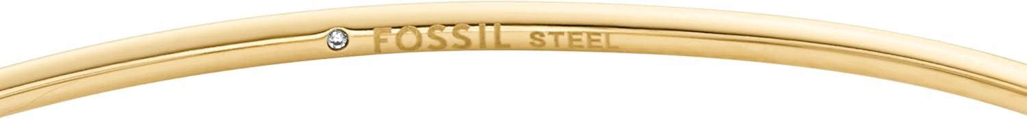 imageFossil Womens Stainless Steel GoldTone Bangle BraceletGold Sutton Butterfly