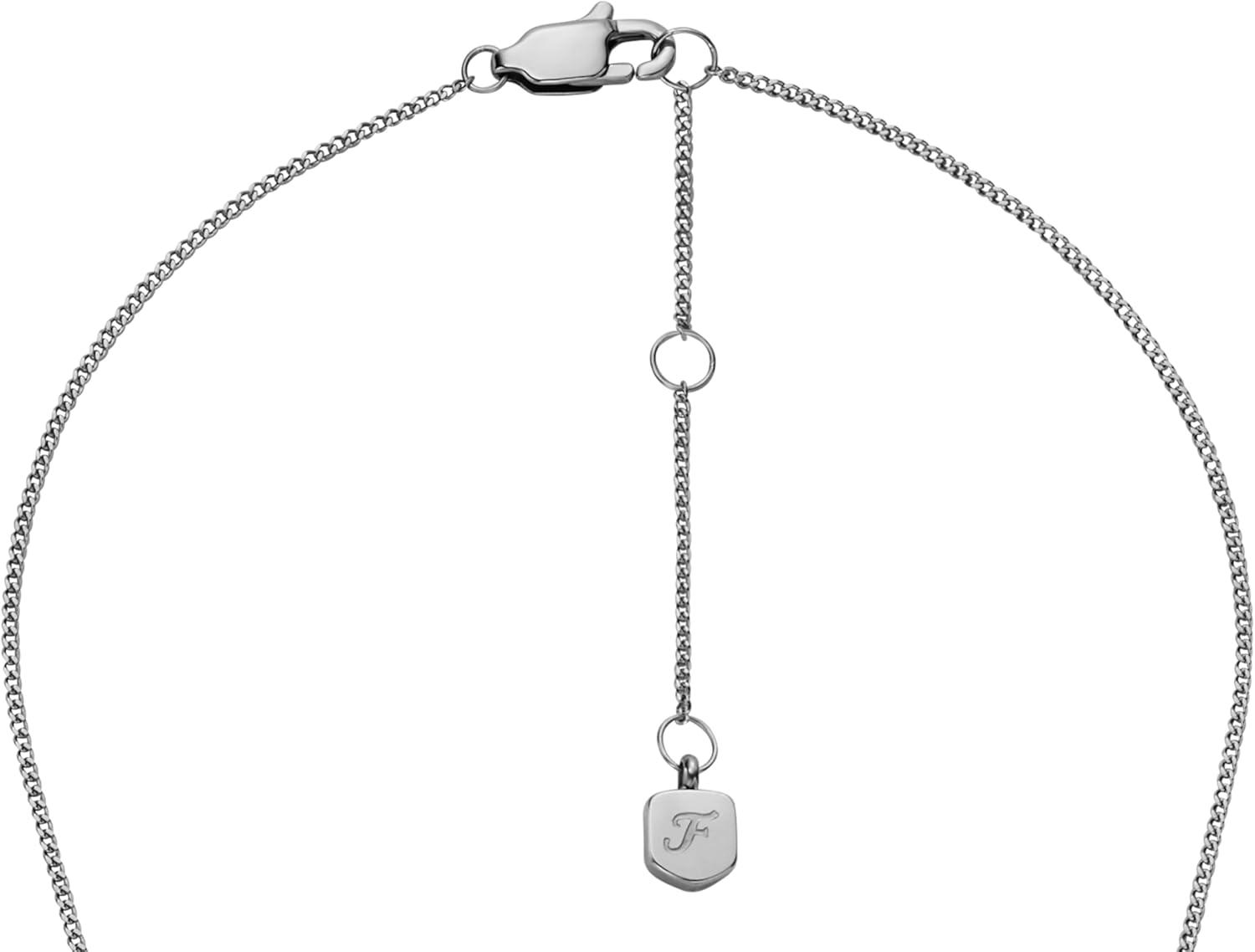 imageFossil Womens Sterling Silver or SilverTone Stainless Steel Pendant Chain Necklace for WomenSilverMOP Chain