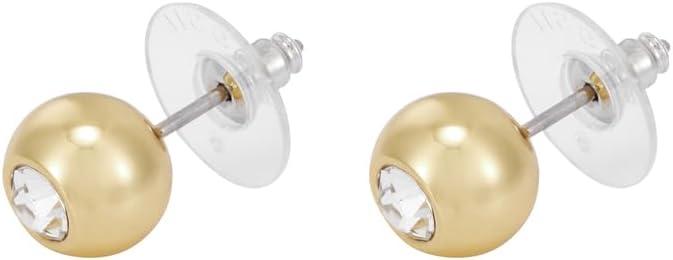 imageFossil Womens Sterling Silver or Stainless Steel Stud Earrings for WomenGold Bright Bauble