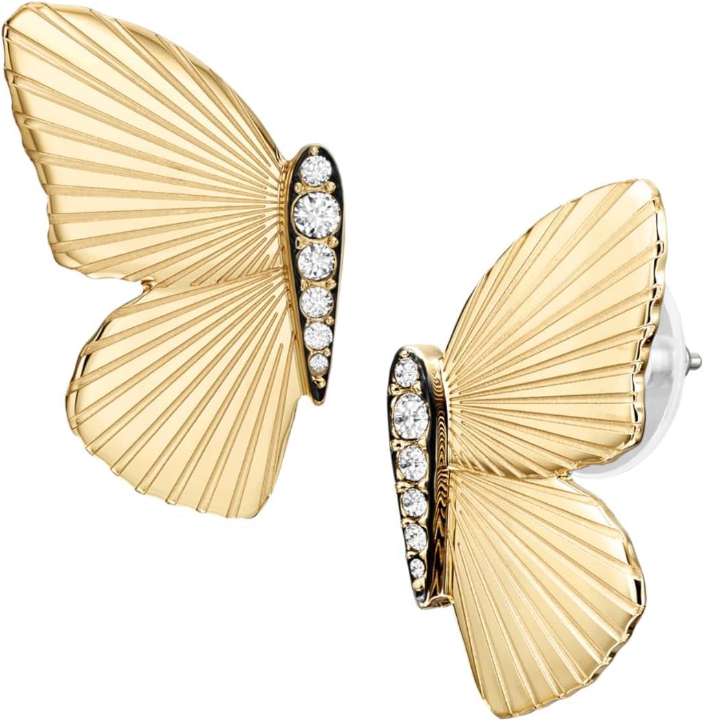 imageFossil Womens Sterling Silver or Stainless Steel Stud Earrings for WomenGold Butterfly