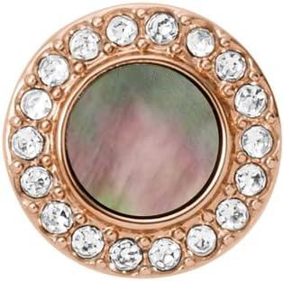 imageFossil Womens Sterling Silver or Stainless Steel Stud Earrings for WomenRose Gold Gray Mother of Pearl