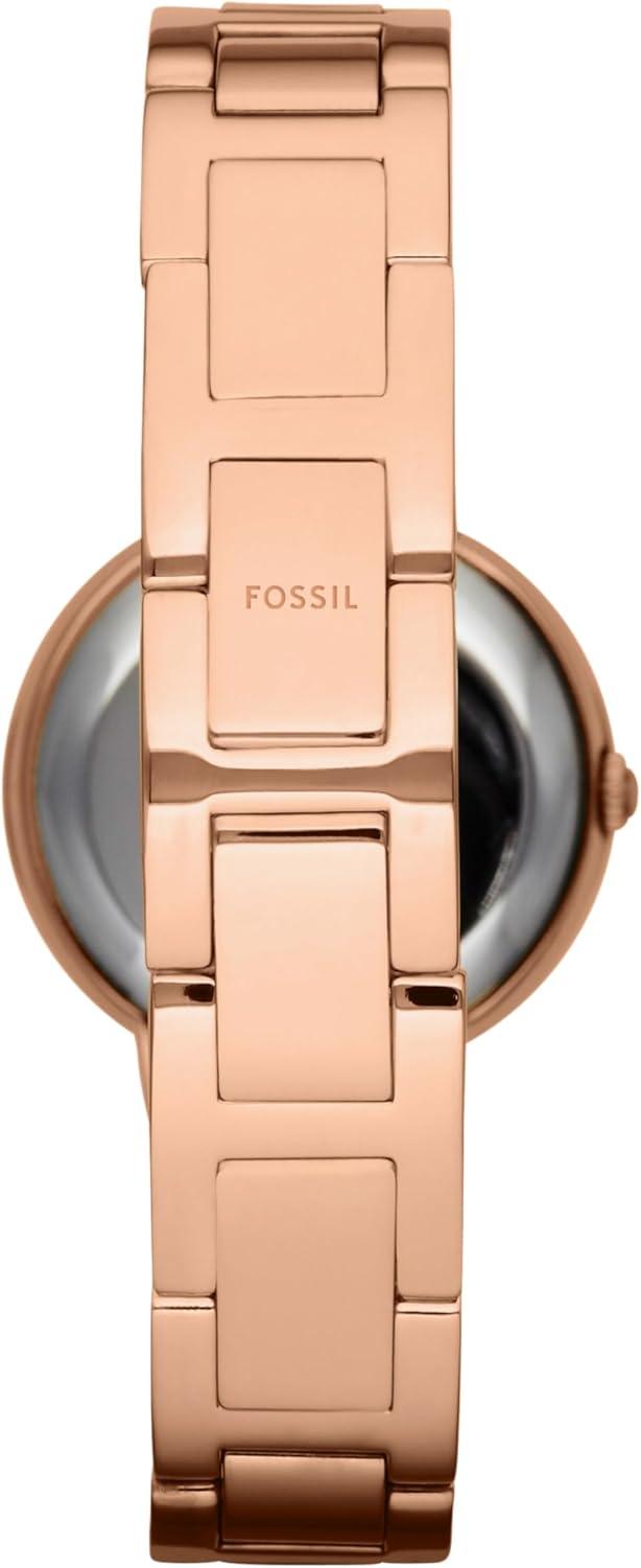 imageFossil Womens Virginia Quartz Stainless Steel ThreeHand WatchRose Gold
