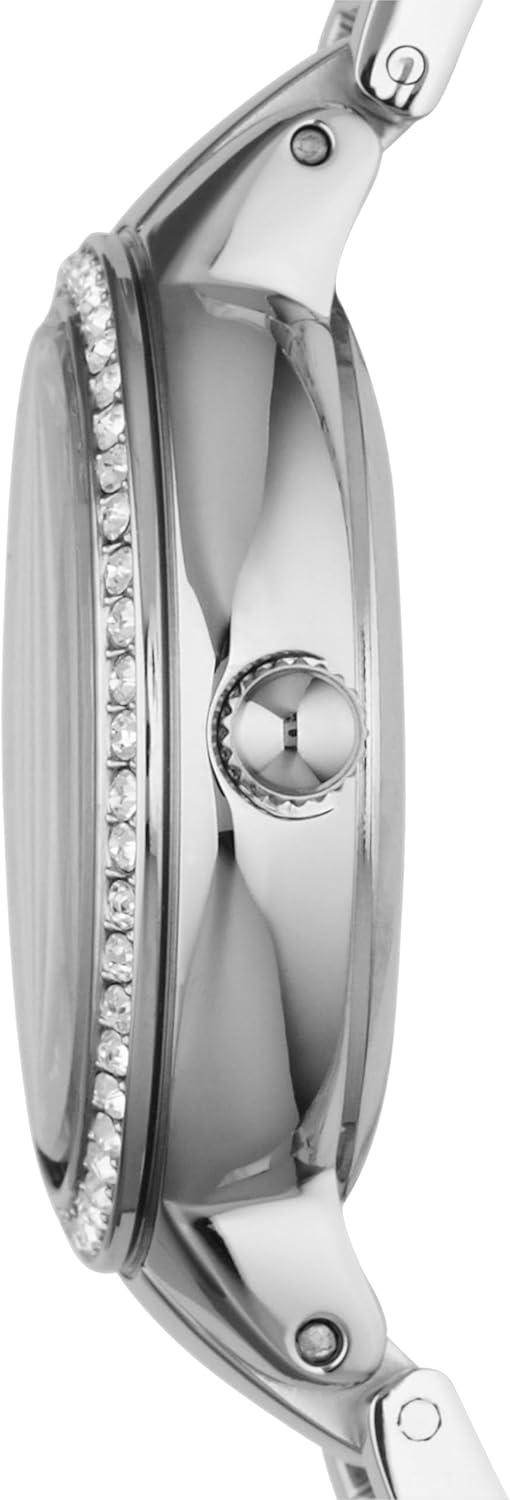 imageFossil Womens Virginia Quartz Stainless Steel ThreeHand WatchSilver