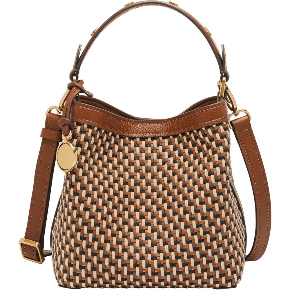 imageFossil Jessie Small Bucket Crossbody BagNeutral Woven