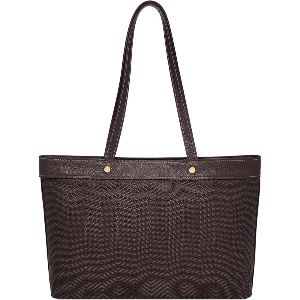 imageFossil Jessie Tote BagChocolate Woven