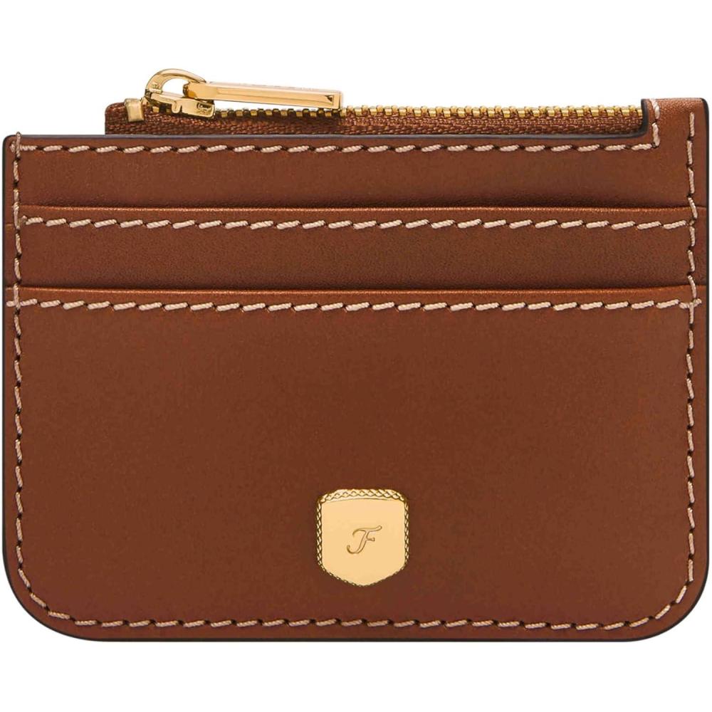 imageFossil Lennox Zip Card Case WalletMedium Brown