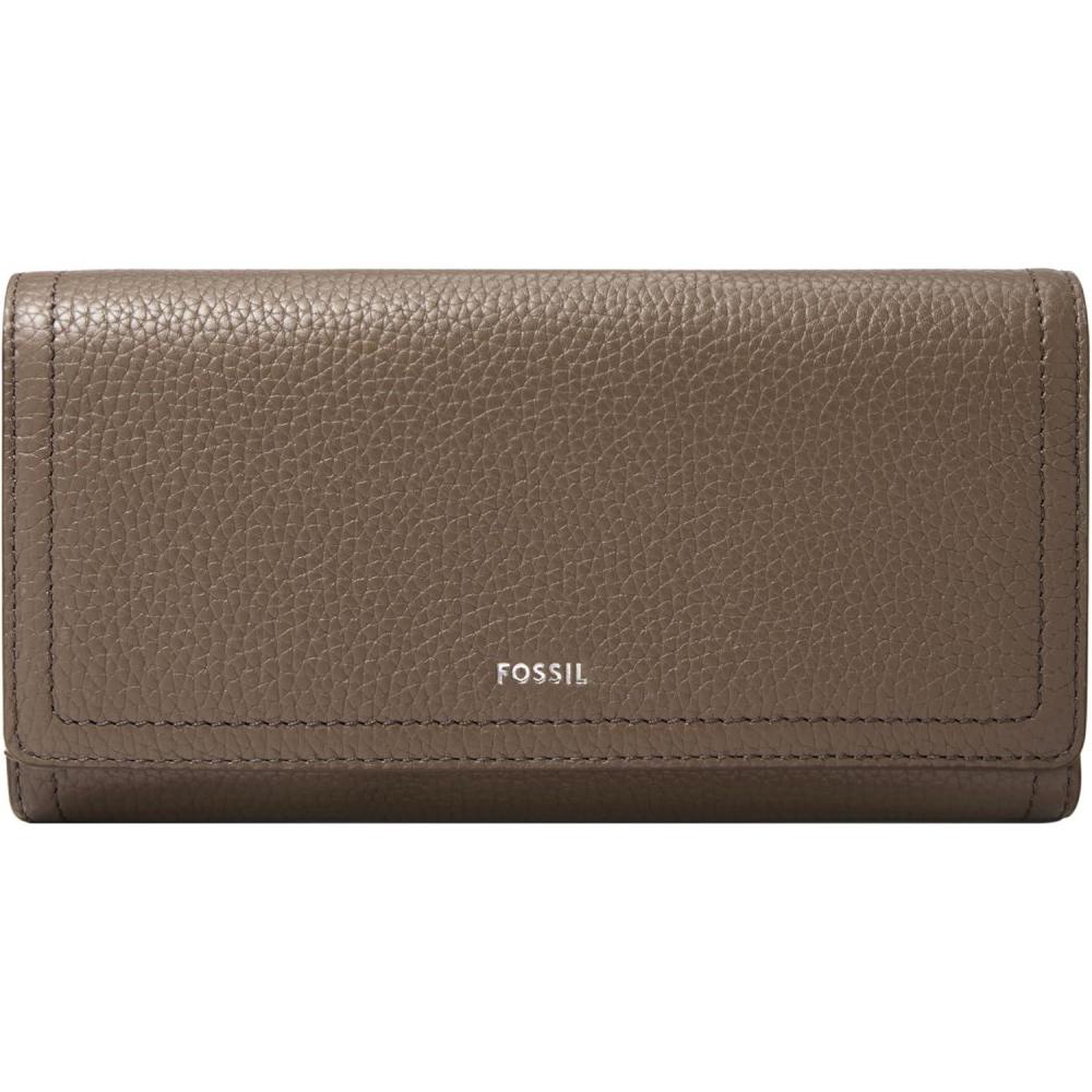 imageFossil Logan Flap Clutch Wallet Smoke