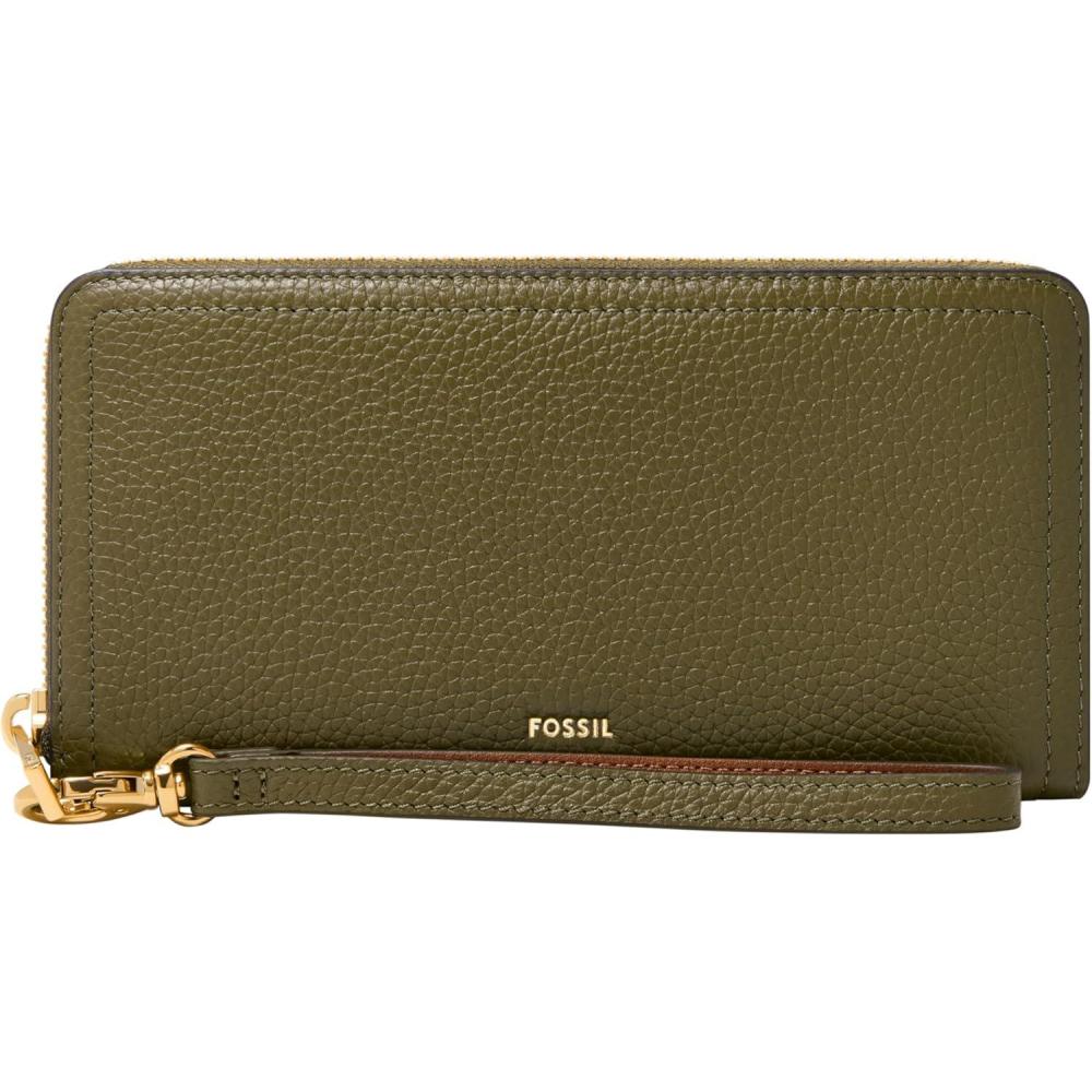 imageFossil Logan Zip Around Clutch Wallet NebulaDesert Olive