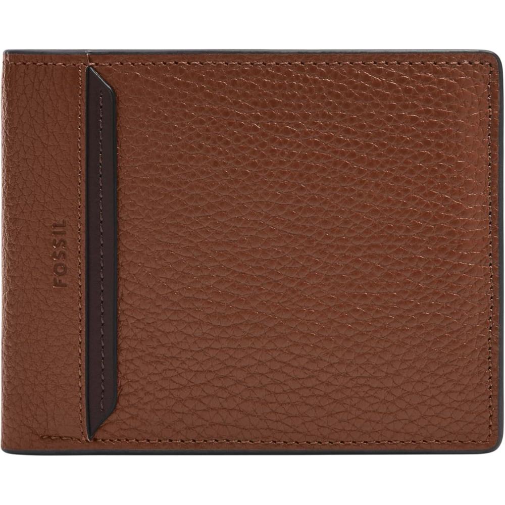 imageFossil Mens Bifold Passcase WalletHuntington Brown