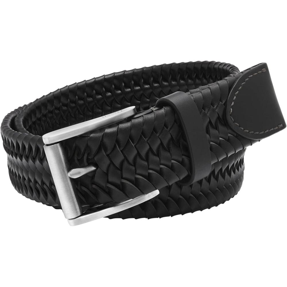 imageFossil Mens Black Leather BeltRhett Black