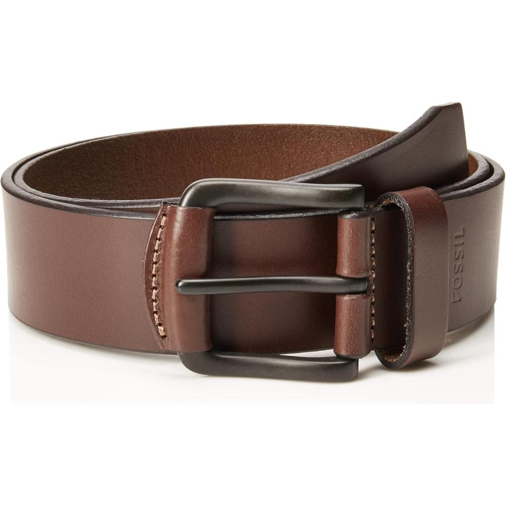 imageFossil Mens Brown Leather BeltCarson Dark Brown