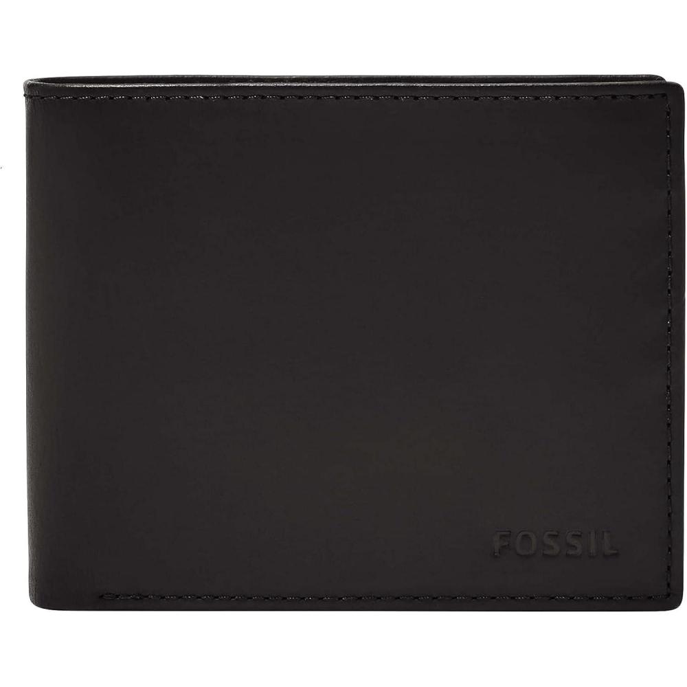 imageFossil Mens Derrick Bifold Coin Pocket WalletBlack