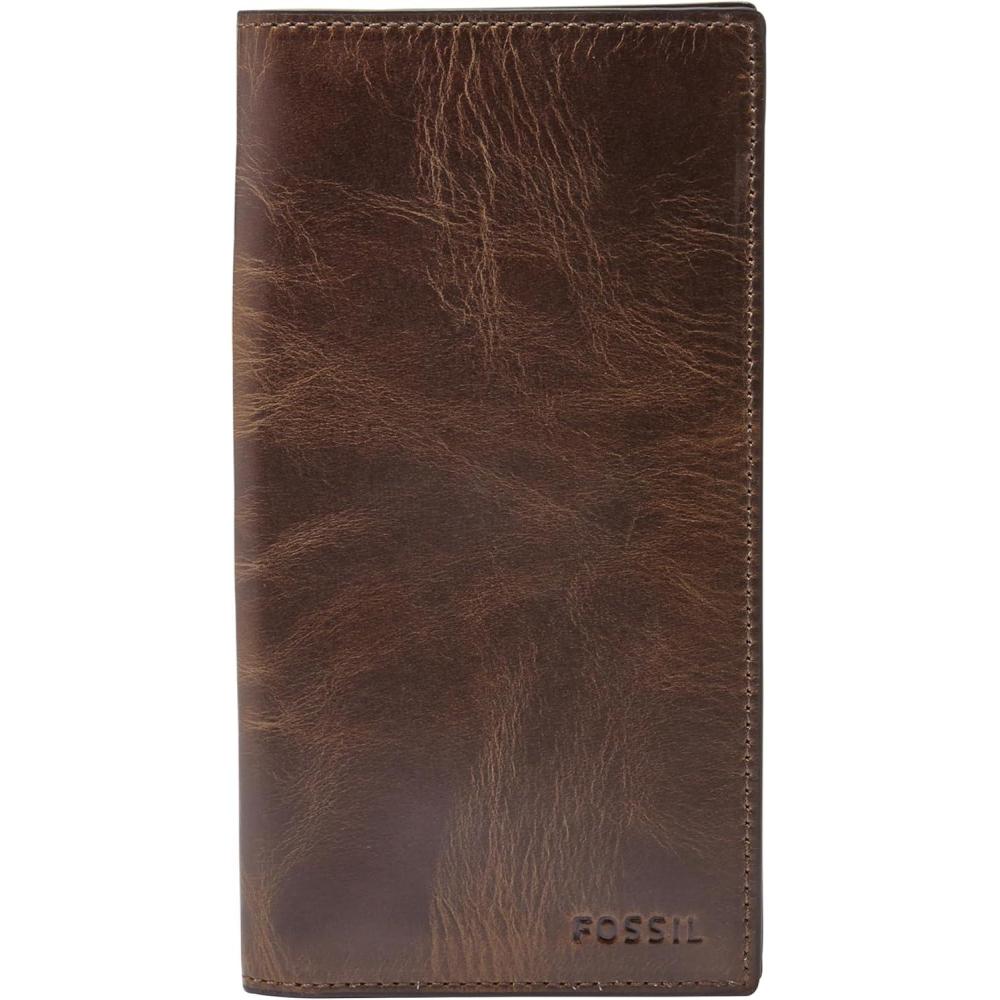 imageFossil Mens Derrick Checkbook WalletDerrick Dark Brown