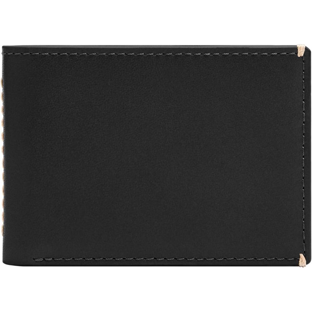 imageFossil Mens Leather Slim Minimalist Bifold Front Pocket Wallet for MenWestover Black