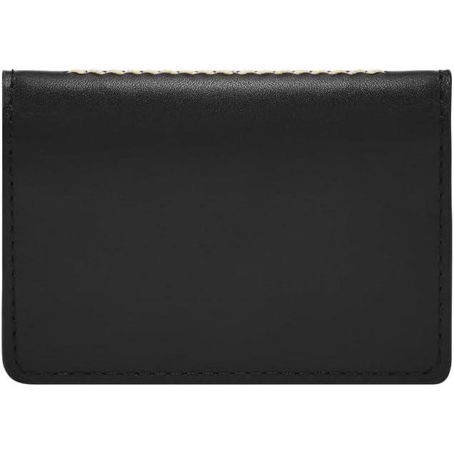imageFossil Mens Leather Slim Minimalist Card Case Front Pocket WalletWestover Black Bifold