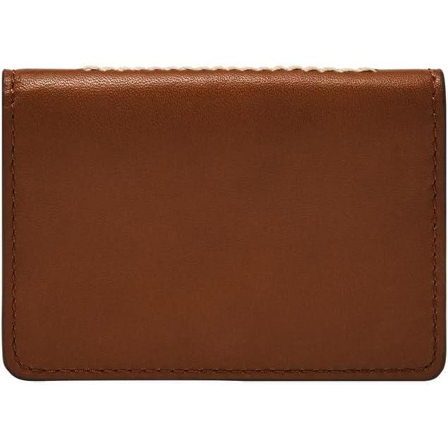 imageFossil Mens Leather Slim Minimalist Card Case Front Pocket WalletWestover Brown Bifold