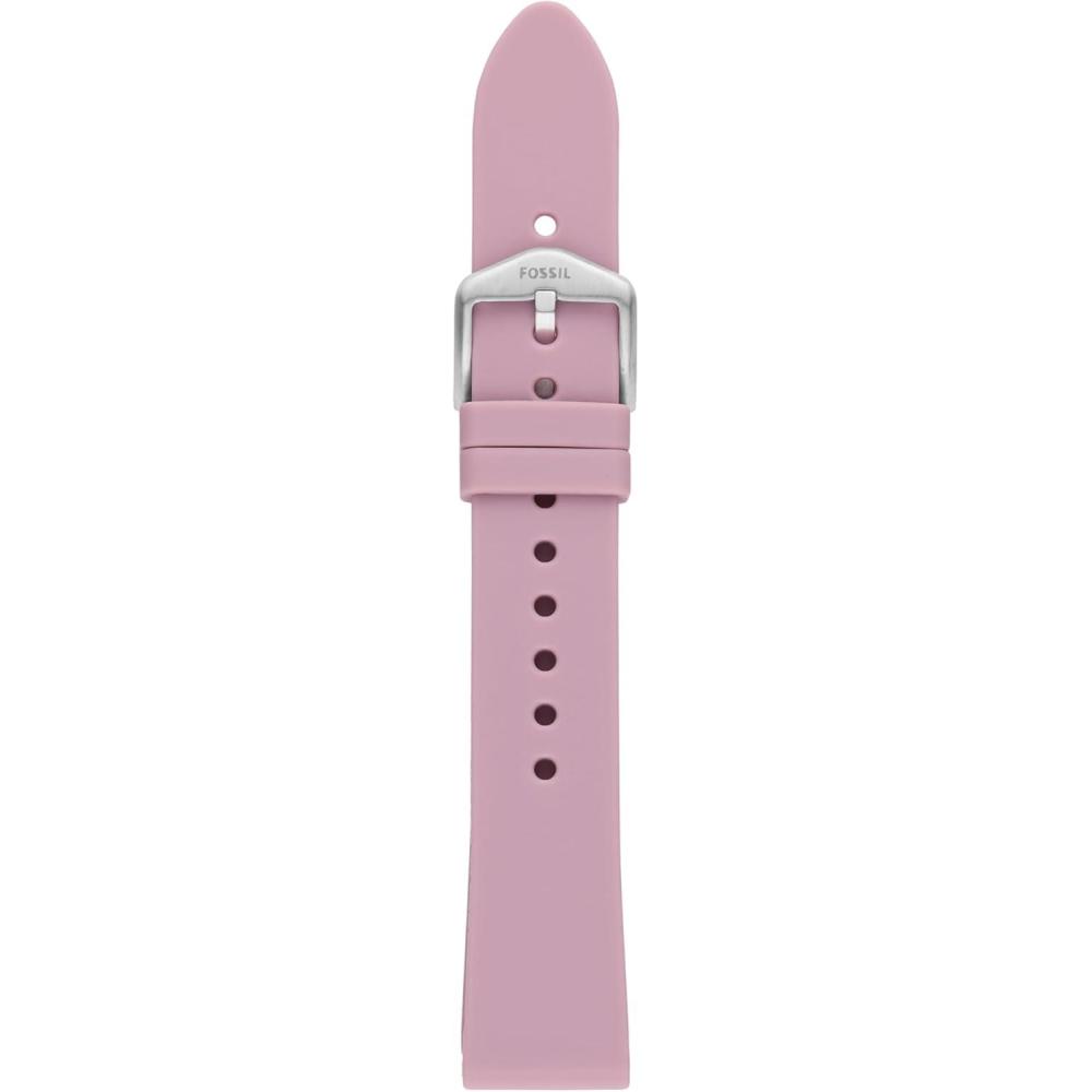 imageFossil Stainless Steel Interchangeable Watch Band StrapPurple SiliconeSilver