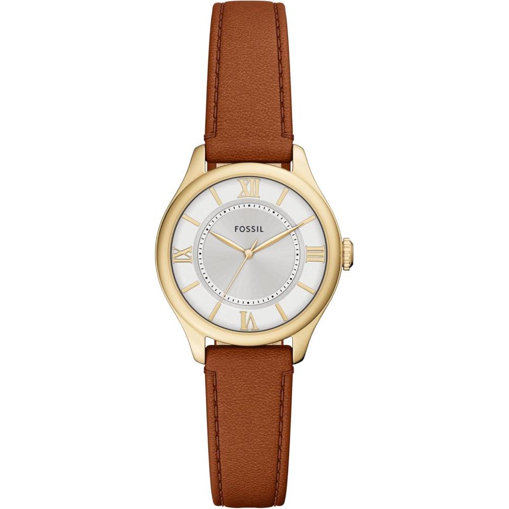 imageFossil Womens Gilmore ThreeHand Date Stainless Steel WatchBrownGold
