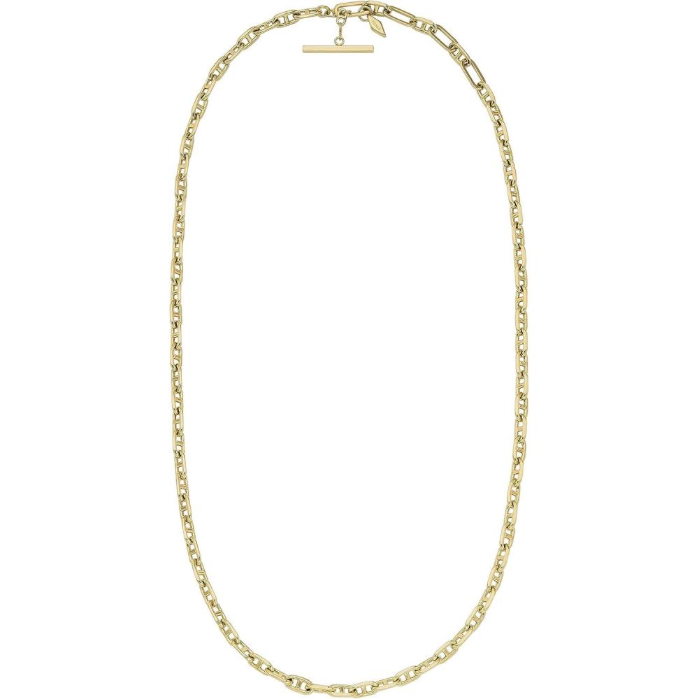 imageFossil Womens GoldTone Stainless Steel Pendant Chain Necklace for WomenGold Heritage Small Anchor Chain