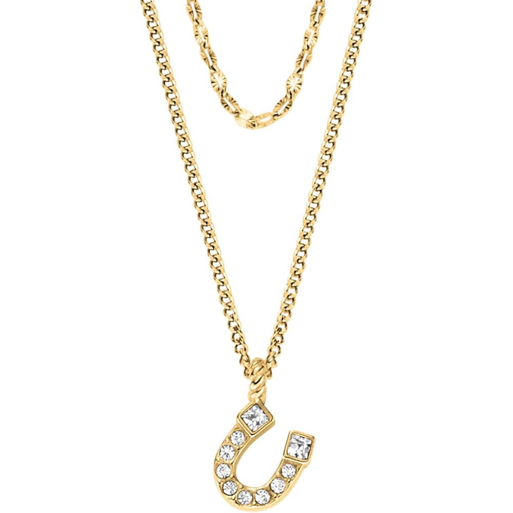 imageFossil Womens GoldTone Stainless Steel Pendant Chain Necklace for WomenGold Sutton Horseshoe