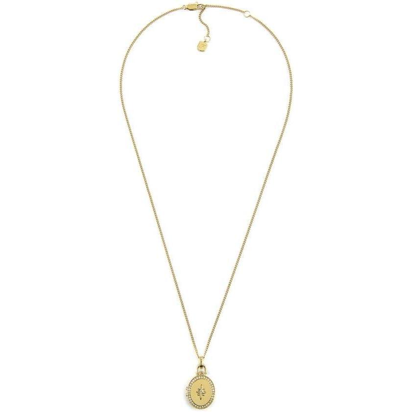 imageFossil Womens GoldTone Stainless Steel Pendant Chain Necklace for WomenLocket Star