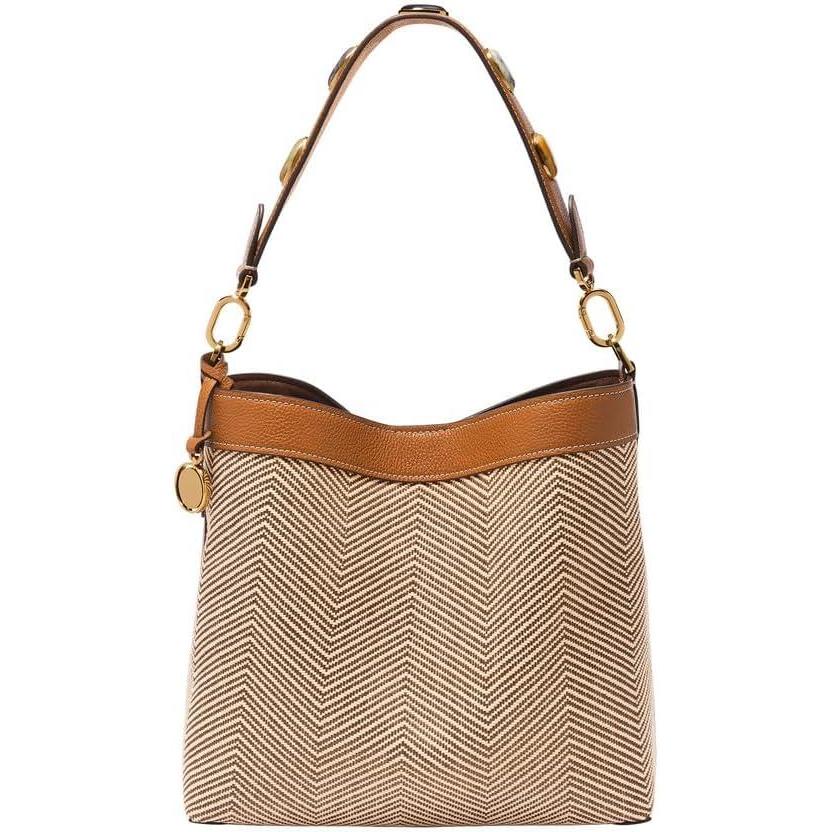 imageFossil Womens Jessie Shoulder BagChevron Straw