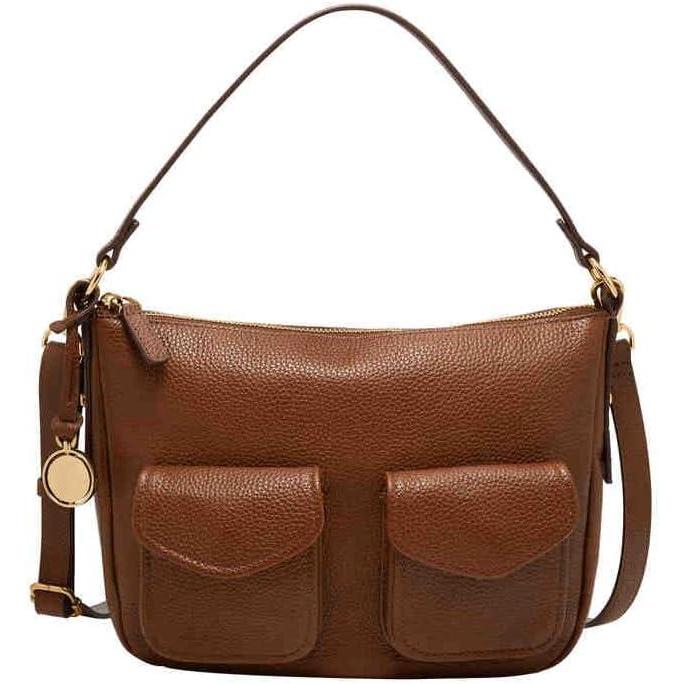 imageFossil Womens Jolie Leather Crossbody Purse Handbag for WomenMedium Brown