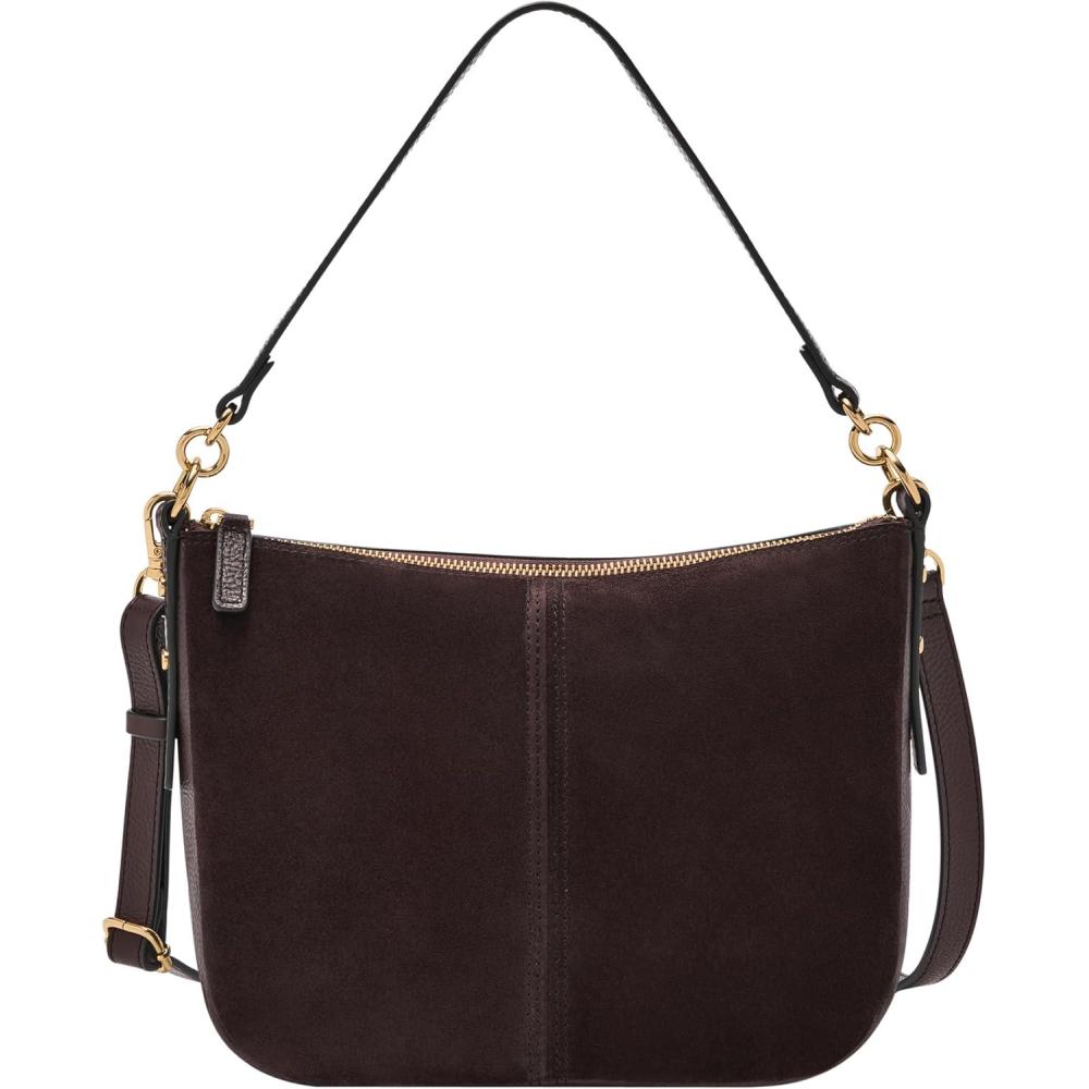 imageFossil Womens Jolie Leather Crossbody Purse Handbag for WomenMink Suede