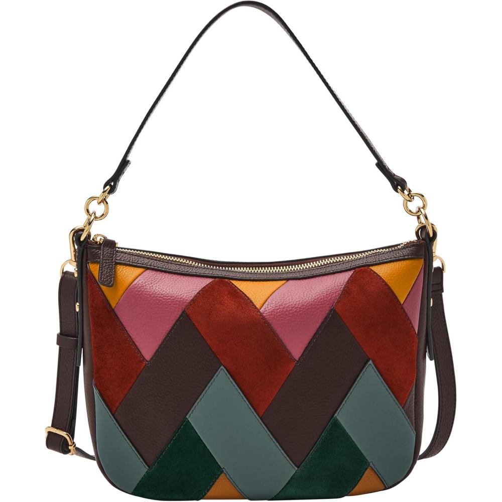 imageFossil Womens Jolie Leather Crossbody Purse Handbag for WomenPatchwork