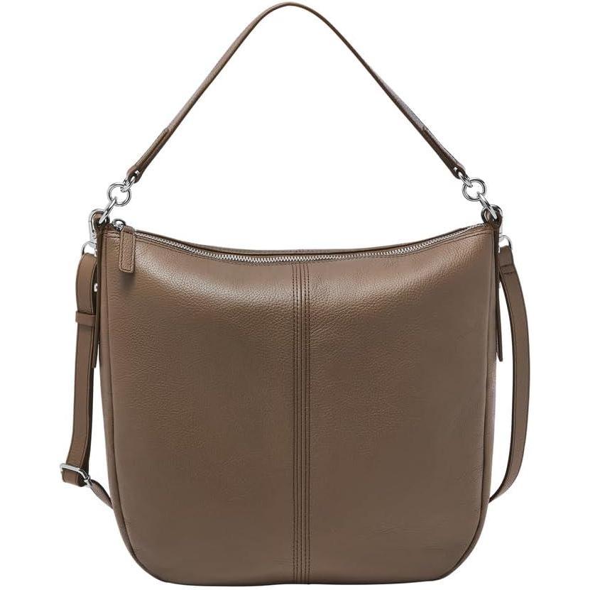 imageFossil Womens Jolie Leather Hobo Purse Handbag for WomenSmoke