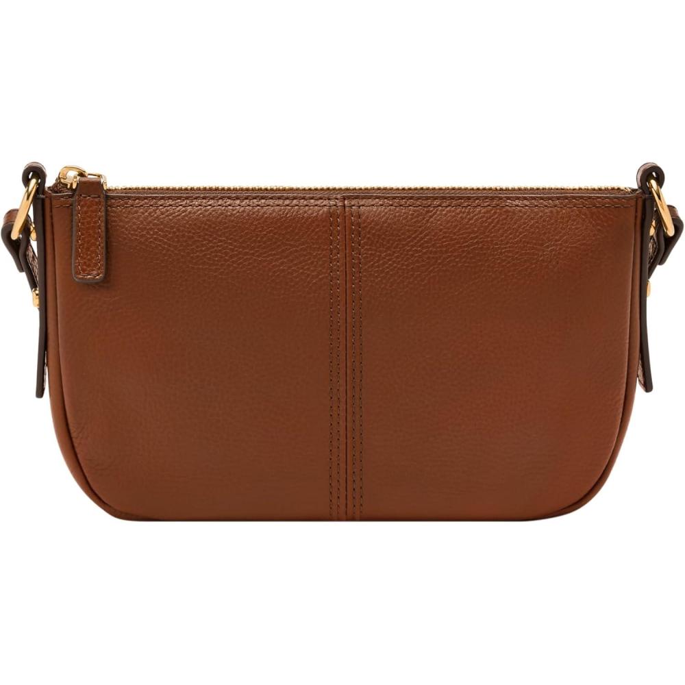 imageFossil Womens Jolie Leather Small Shoulder Bag Purse Handbag for WomenMedium Brown